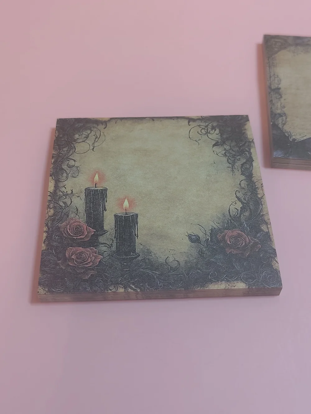 3 Gothic Floral Note Pad Set - Candle & Castle Designs